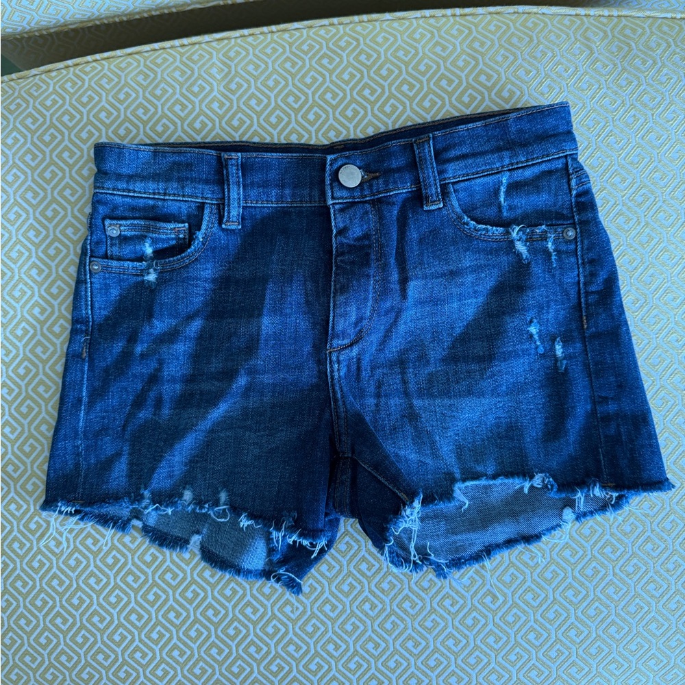 DL1961 Distressed Blue Jean Shorts